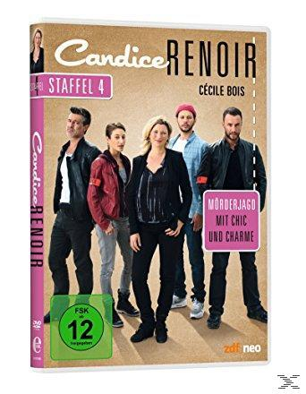 Candice Renoir DVD-Cover. Personengruppe, Text. Grünes FSK 12 Logo.
