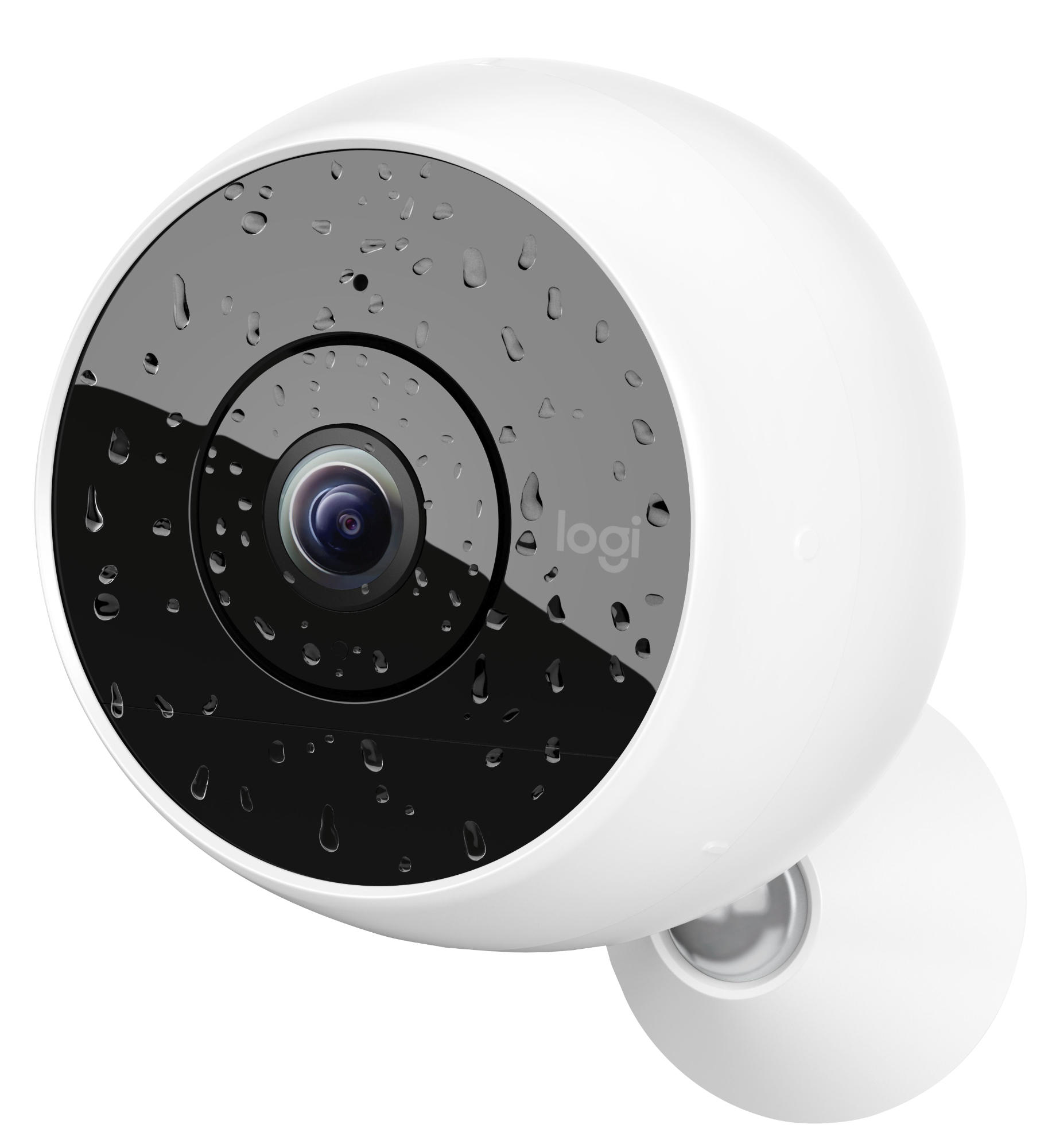 LOGITECH Überwachungskamera Circle 2, kabellos, Indoor/Outdoor (961-000420)  Überwachungskamera (Nachtsichtfunktion, Weiß)