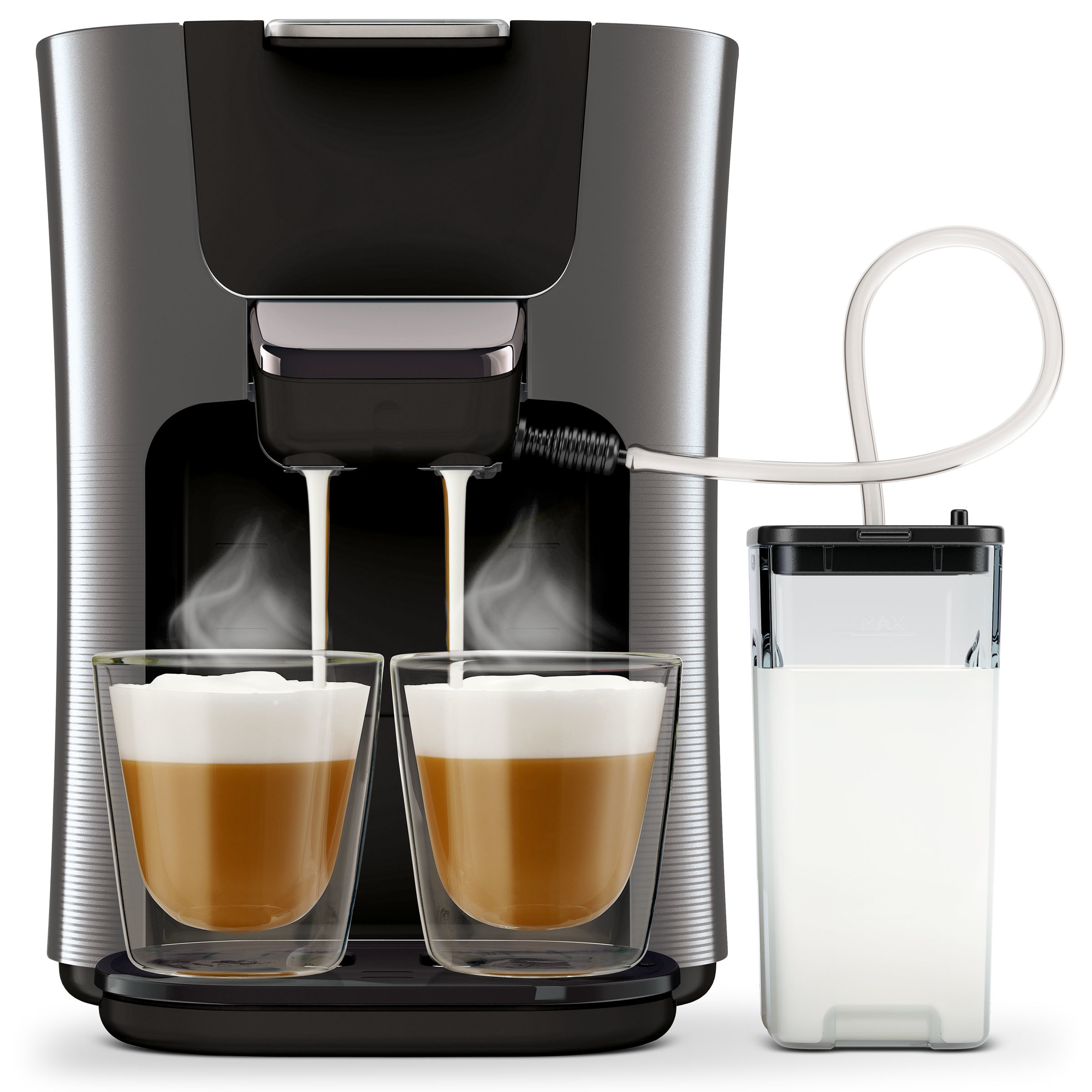 PHILIPS SENSEO® HD6574/50 Latte Duo Plus Padmaschine, Anthrazit