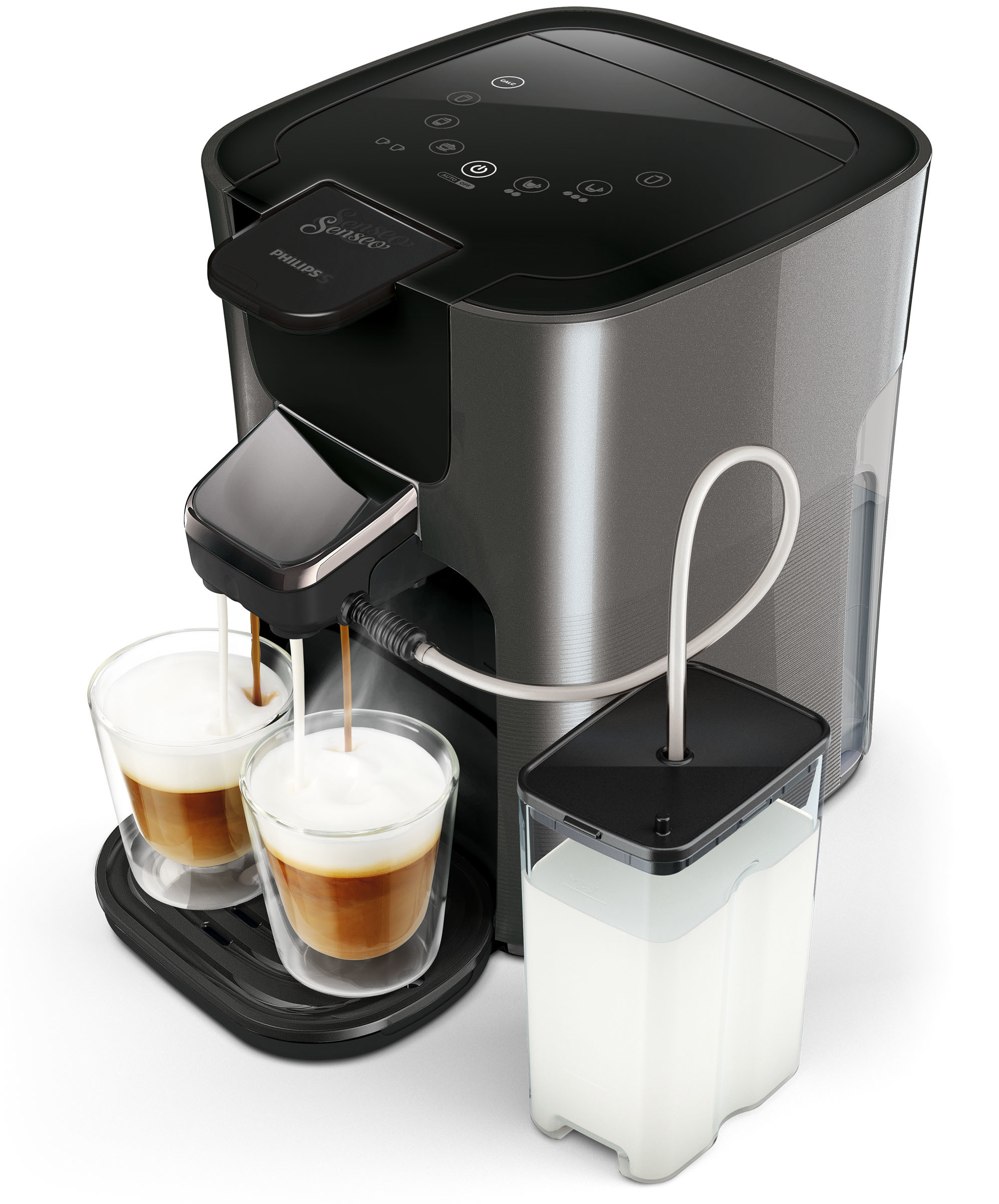 PHILIPS SENSEO® HD6574/50 Latte Duo Plus Padmaschine, Anthrazit