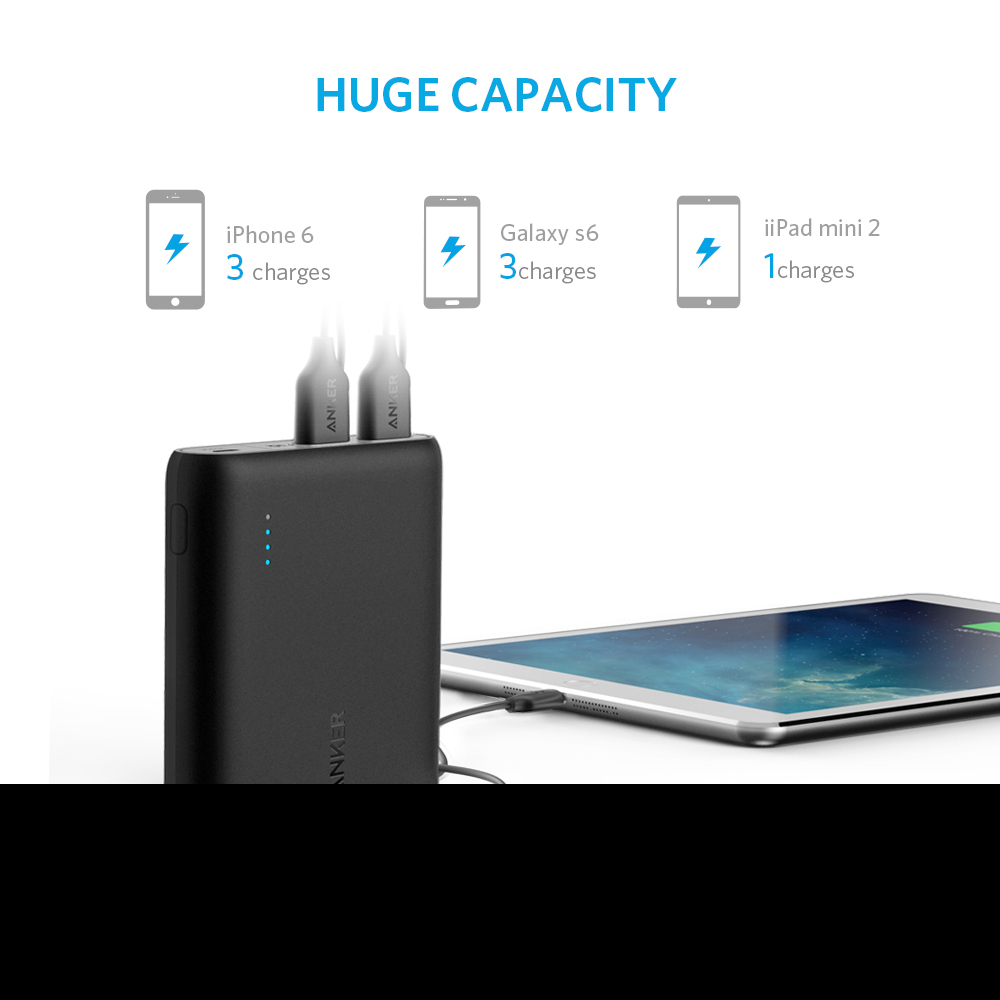 ANKER PowerCore Powerbank 10400 mAh Schwarz