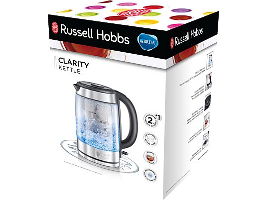 RUSSELL HOBBS 20760-57 - Bollitore (, Trasparente / Acciaio inossidabile / Nero)