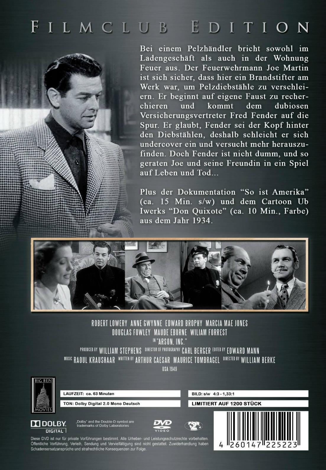 Der Brandstifter von Los Angeles DVD