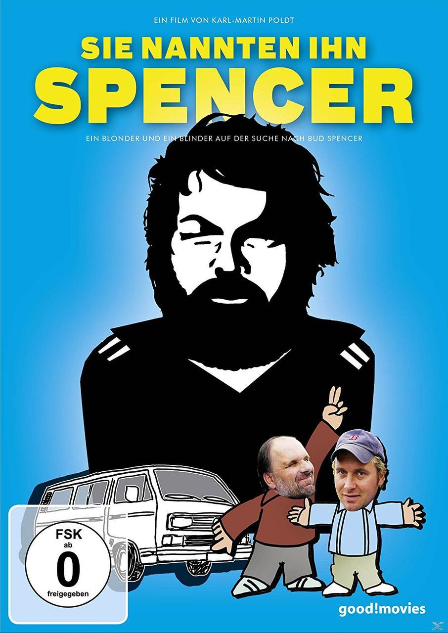 Filmposter für "Sie nannten ihn Spencer" mit einem Porträt eines Mannes und Comicfiguren.