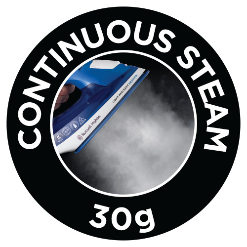 RUSSELL HOBBS 24830-56 Light & Easy Dampfbügeleisen (2400 Watt, Antihaftversiegelte Keramik)