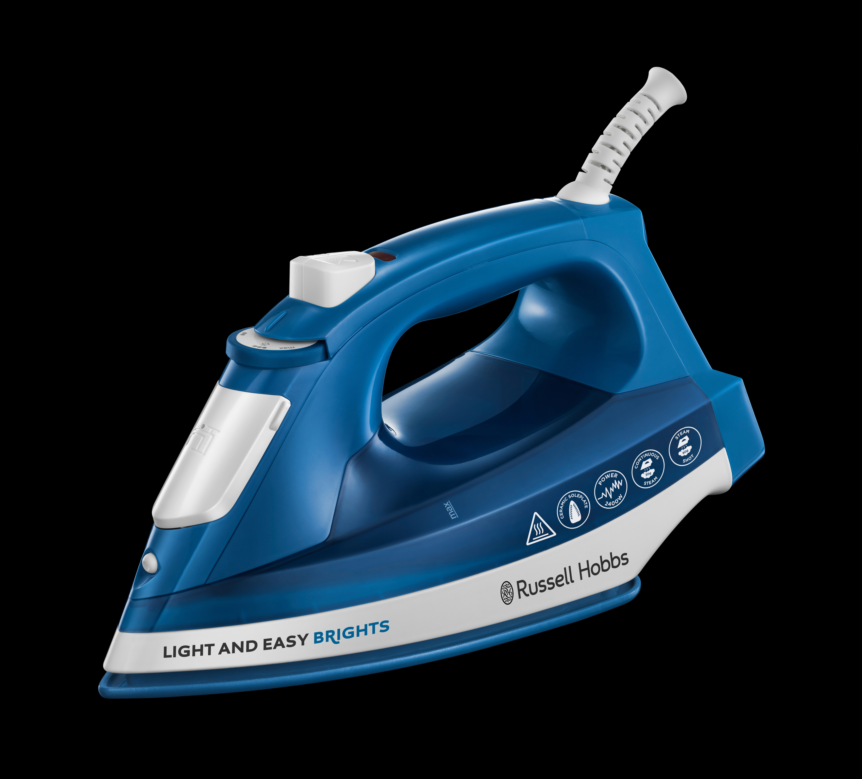 RUSSELL HOBBS 24830-56 Light & Easy Dampfbügeleisen (2400 Watt, Antihaftversiegelte Keramik)