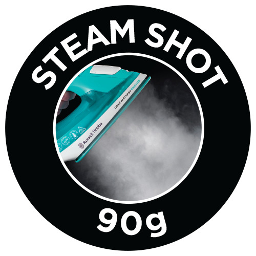 RUSSELL HOBBS 24840-56 Light & Easy Dampfbügeleisen (2400 Watt, Antihaftversiegelte Keramik)