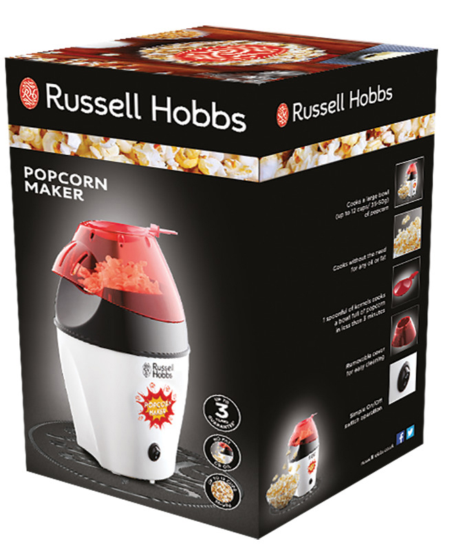 RUSSELL HOBBS Weiß/Schwarz/Rot Fiesta 24630-56 Popcornmaker