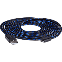 SNAKEBYTE SB910494 PS4 USB CHARGE:CABLE PRO (4M) USB Ladekabel, Schwarz/Blau