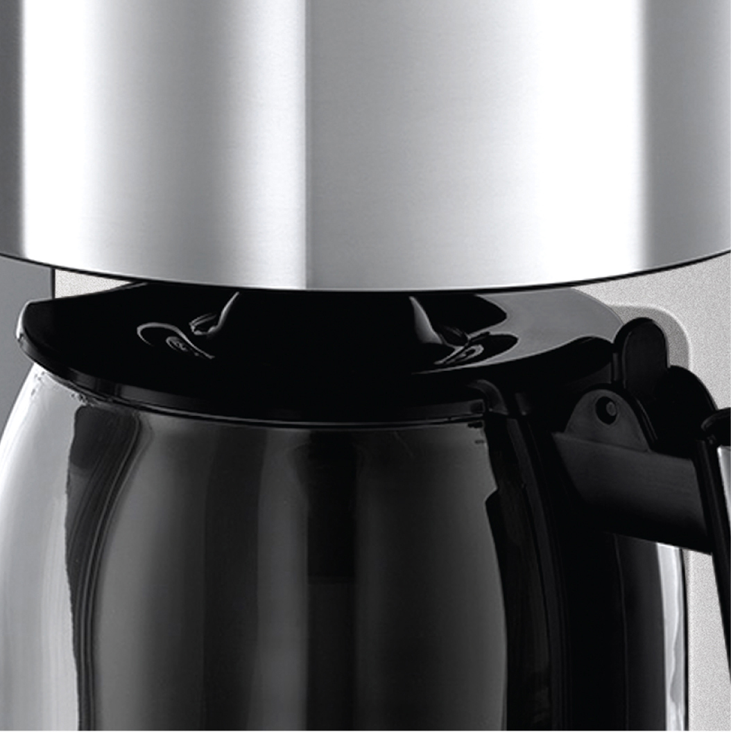 RUSSELL HOBBS 23370-56 Elegance Kaffeemaschine Edelstahl/Schwarz