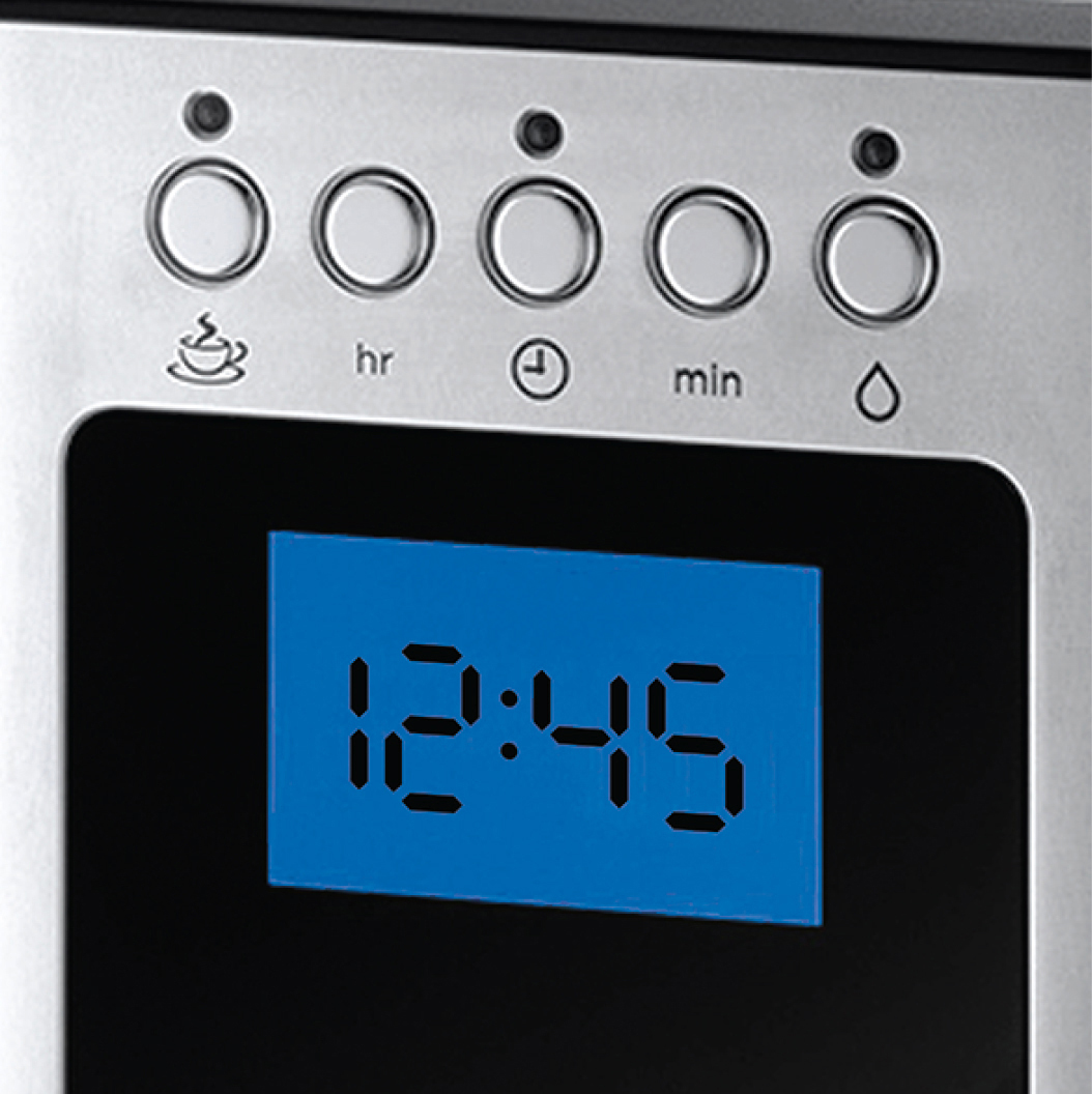 RUSSELL HOBBS 23370-56 Elegance Kaffeemaschine Edelstahl/Schwarz