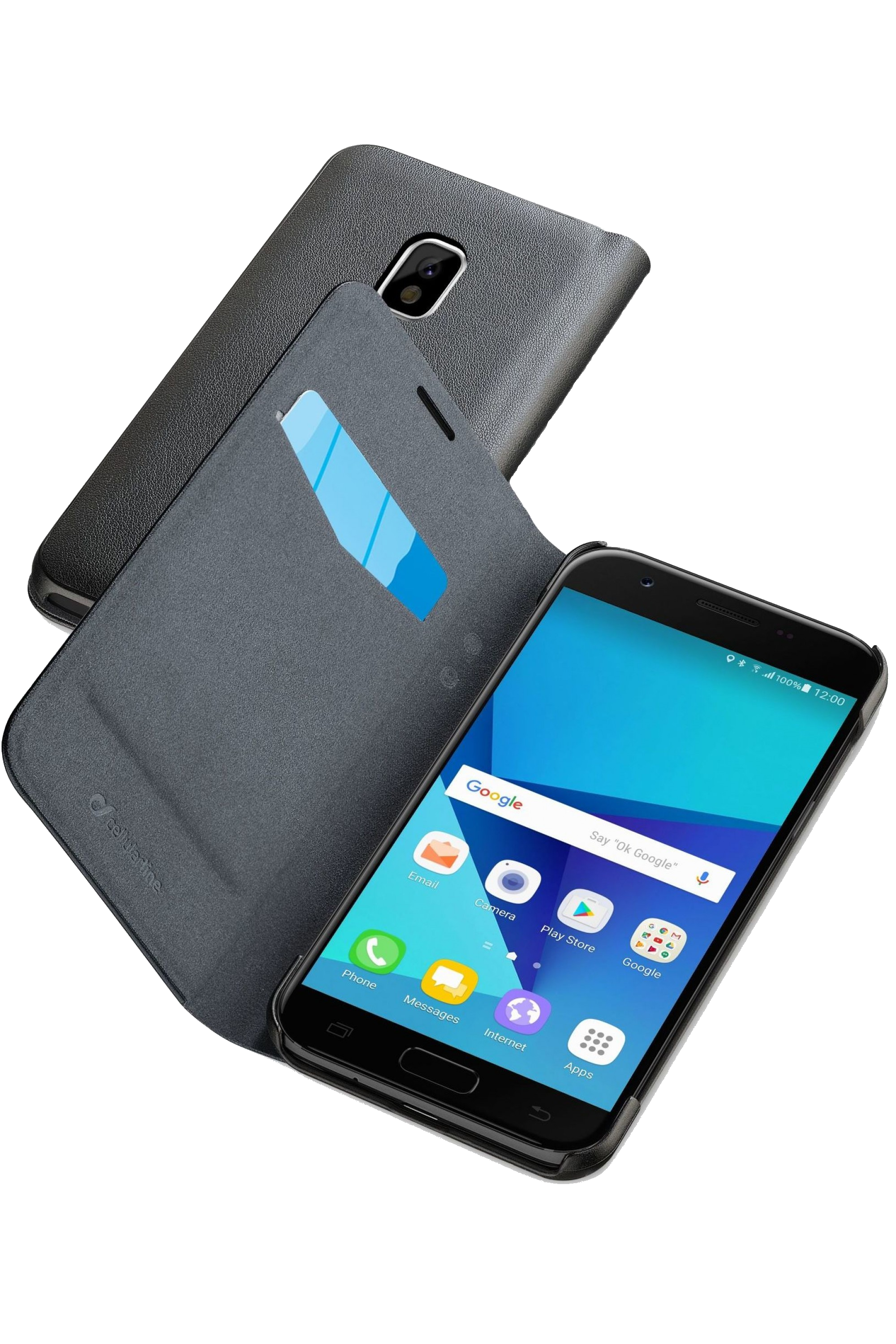 CELLULAR-LINE Book Essential Flipcover voor Samsung Galaxy J5 (2017) Zwart