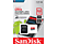 SANDISK microSDHC ULTRA 64GB+AD - Speicherkarte  (64 GB, 100 MB/s, Grau/Rot)