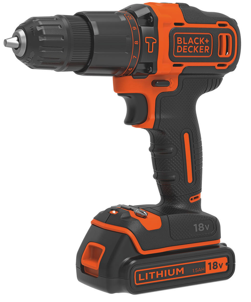 BLACK+DECKER BDGHD18KA Schlagbohrschrauber, Schwarz/Orange