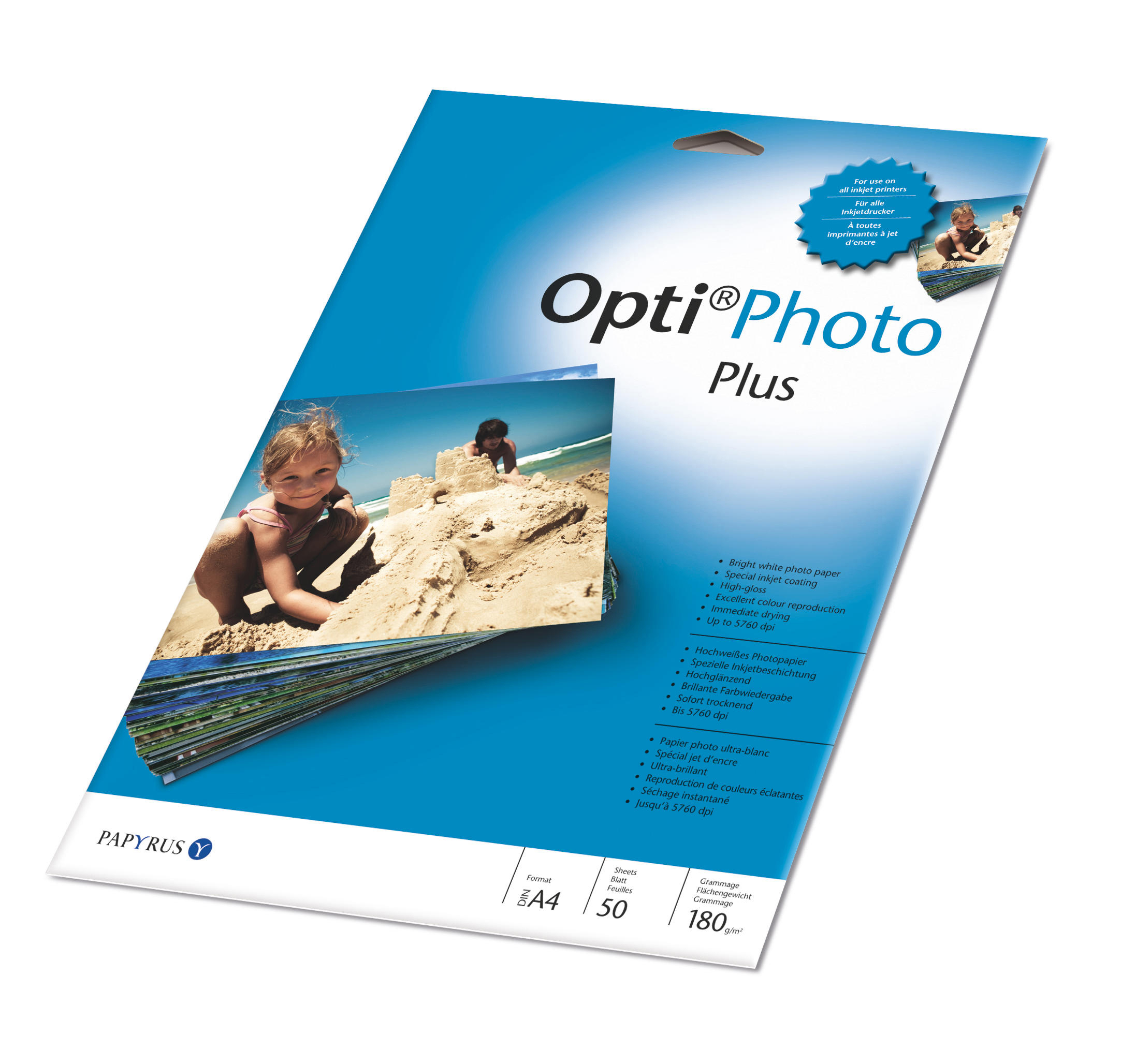 INAPA Opti Photo Plus Fotopapier 50 mm x 210 Blatt 297