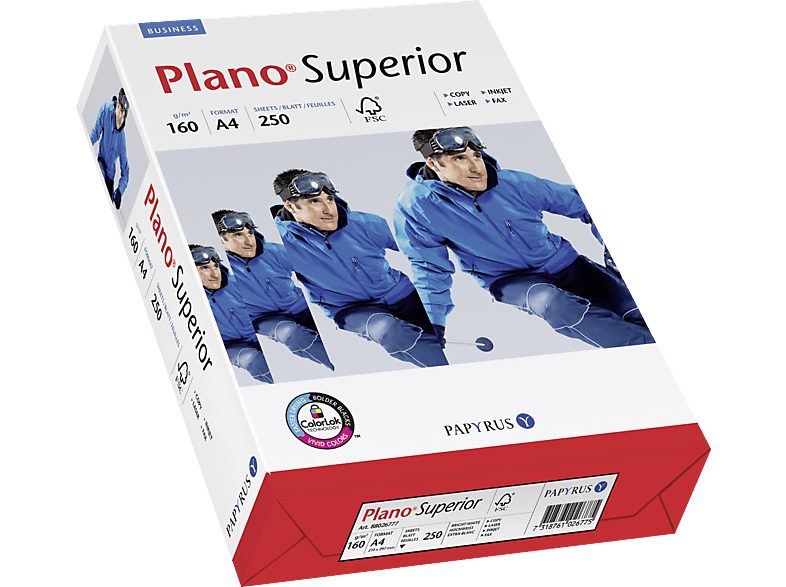 INAPA Plano Superior Naturpapier Pack A4 210 Blatt) 297 1 (250 mm x