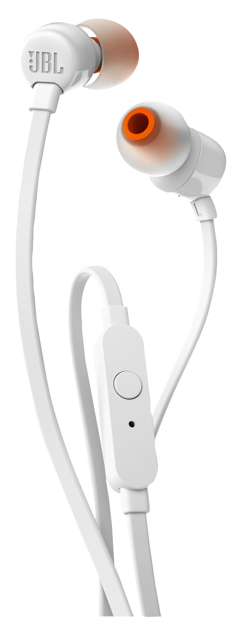 Auriculares inalámbricos - JBL T110BT, Pure Bass Sound, Bluetooth, 96 dB, Blanco