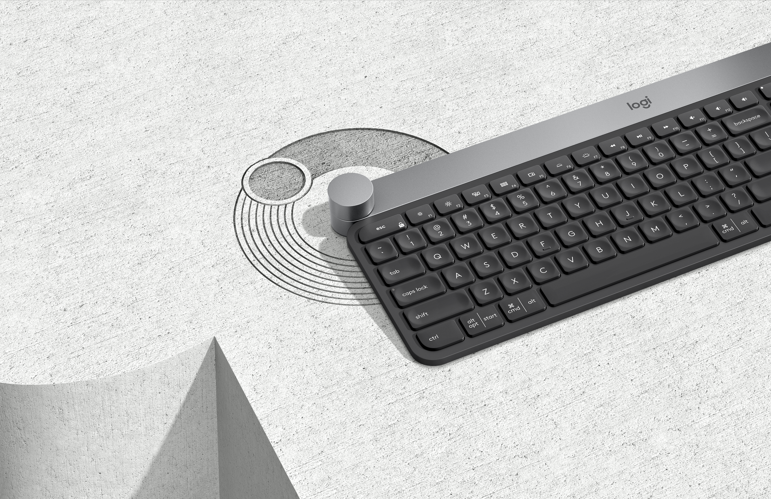 LOGITECH Clavier sans fil Craft programmable AZERTY Noir (920-008499)