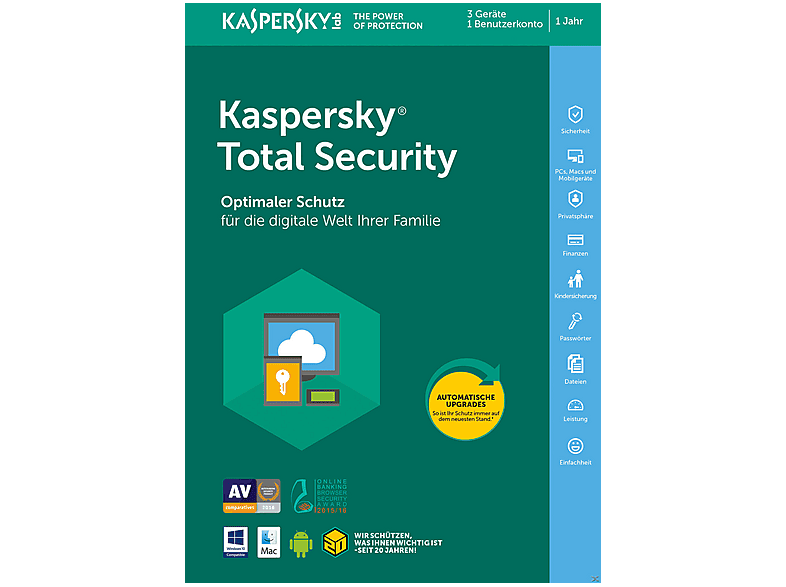 Kaspersky Total Security (Code in a Box) | [Download Code] | MediaMarkt