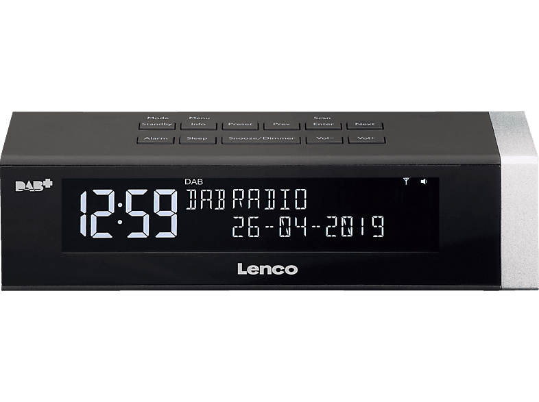 Digitalradio, LENCO DAB+, FM, Schwarz CR-630BK