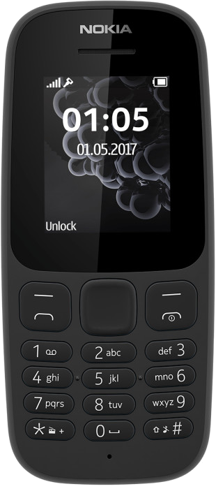NOKIA Nokia 105 (2017) - 4 MB Zwart