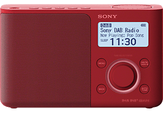 SONY XDR-S61DR hordozható rádió, piros