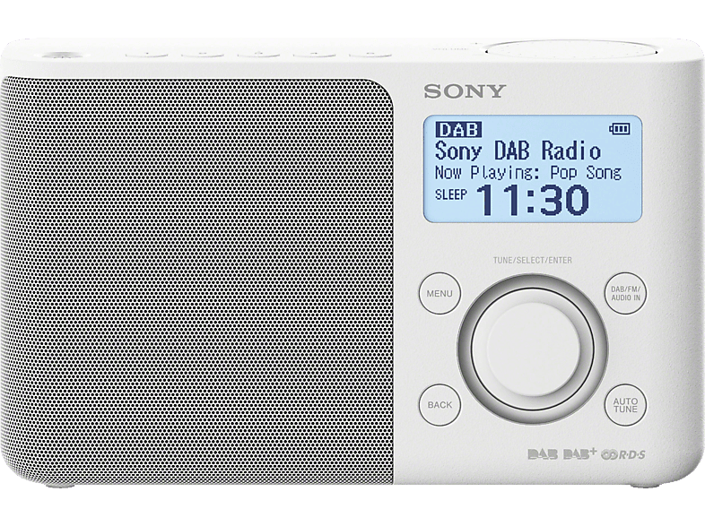 SONY Draagbare radio FM DAB+ Wit (XDRS61DW.EU8)