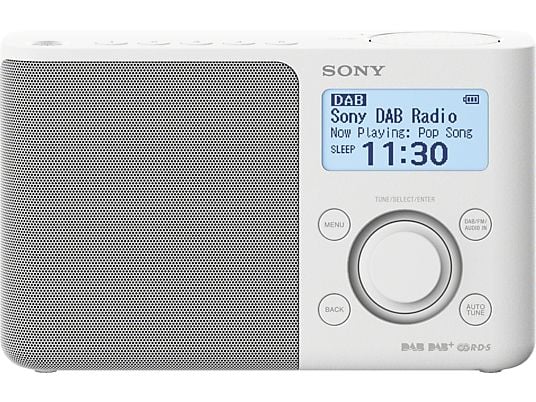 SONY Radio portable FM DAB+ Blanc (XDRS61DW.EU8)