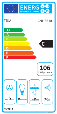 TEKA CNL 6610 Teleszkópos páraelszívó
