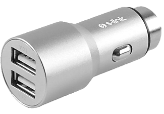 S-LINK SWAPP SW-C7 5V 3.1A Çift USB Araç Şarj Cihazı Gümüş