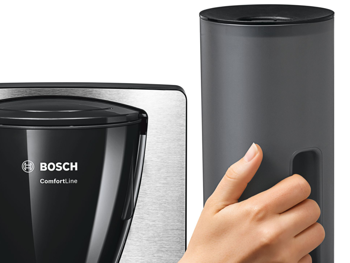 BOSCH  Percolateur ComfortLine (TKA6A683) - Machine à café - Capacité (réservoir d'eau): 1 l - Type de pot: Inox - Inox