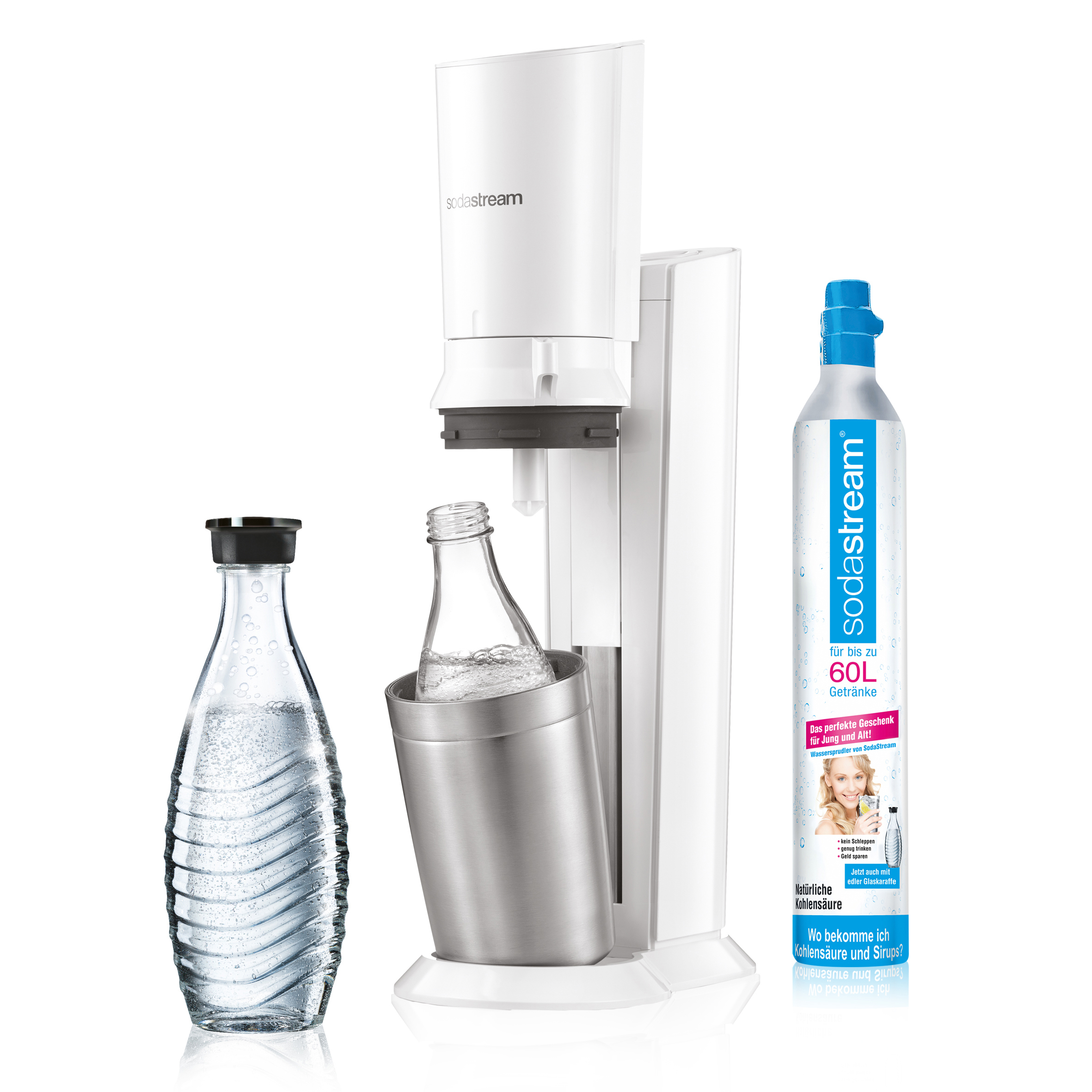 SODASTREAM 121651149 Crystal 2.0 Wassersprudler Weiß
