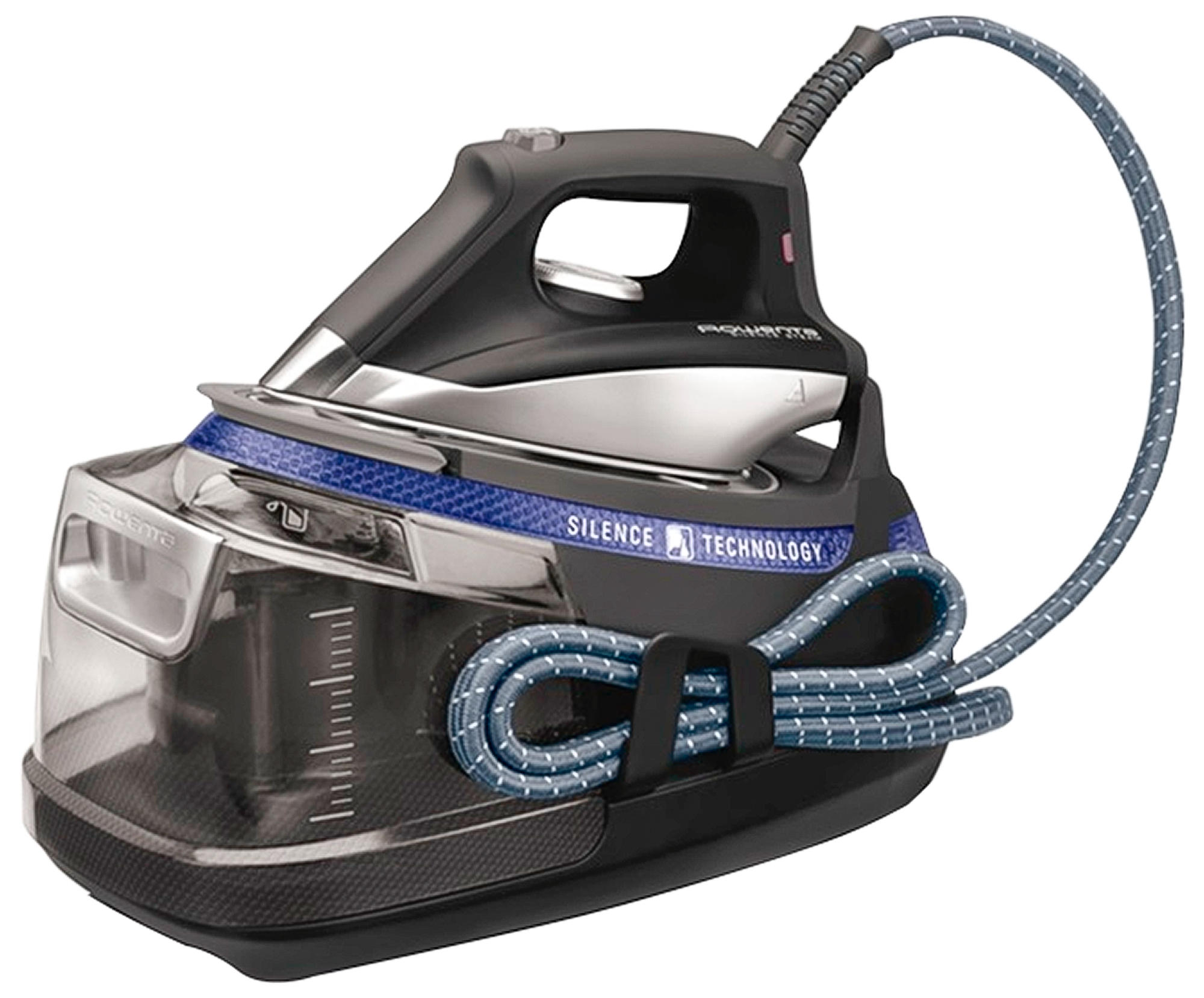 Centro de planchado - Rowenta Silence Steam Extreme DG8962F0, 1.4L, 2400W, 460 g/min, Modo ECO