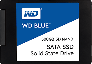 WESTERN DIGITAL BLUE 3D NAND 500 GB - Festplatte (SSD, 500 GB, Schwarz)