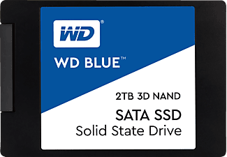 WESTERN DIGITAL Digital BLUE 3D NAND 2TB - Festplatte (SSD, 2 TB, Schwarz)