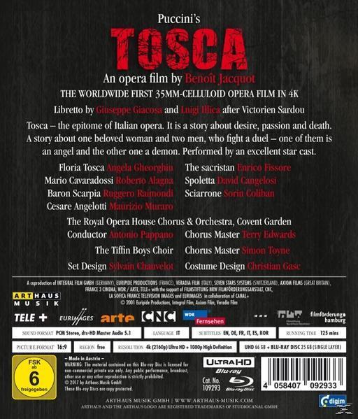 Gheorghiu/Alagna/Rai - Tosca - HD Blu-ray) (4K Ultra