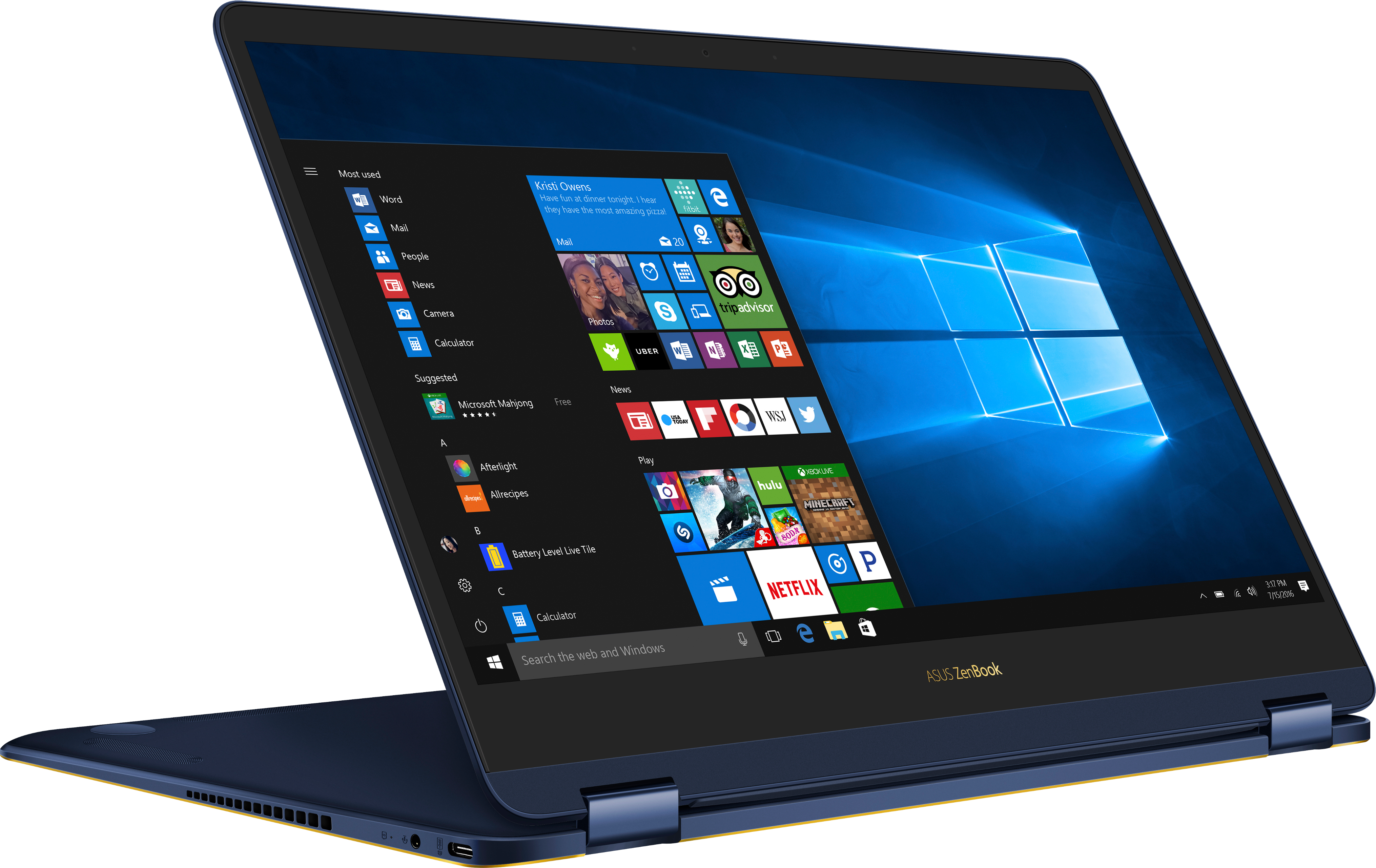 ASUS Convertible Zenbook Flip S UX370UA-C4222T, blau (90NB0EN1-M05280) - (Ausstellungsstück) Convertible, 13,3 Zoll, Full-HD Touchscreen, Intel® Core™ i5-8250U Prozessor
(6MB Cache, bis zu 3.40 GHz), 8 GB, 256 GB SSD