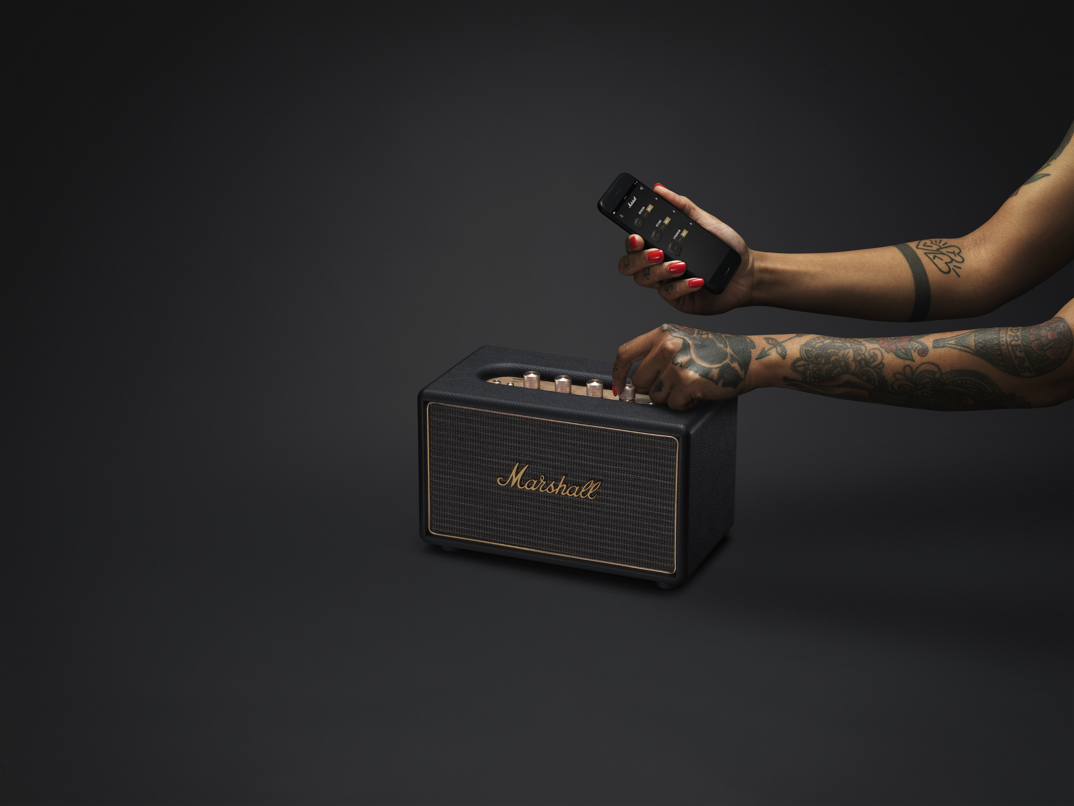 MARSHALL Acton Wifi Lautsprecher, Schwarz