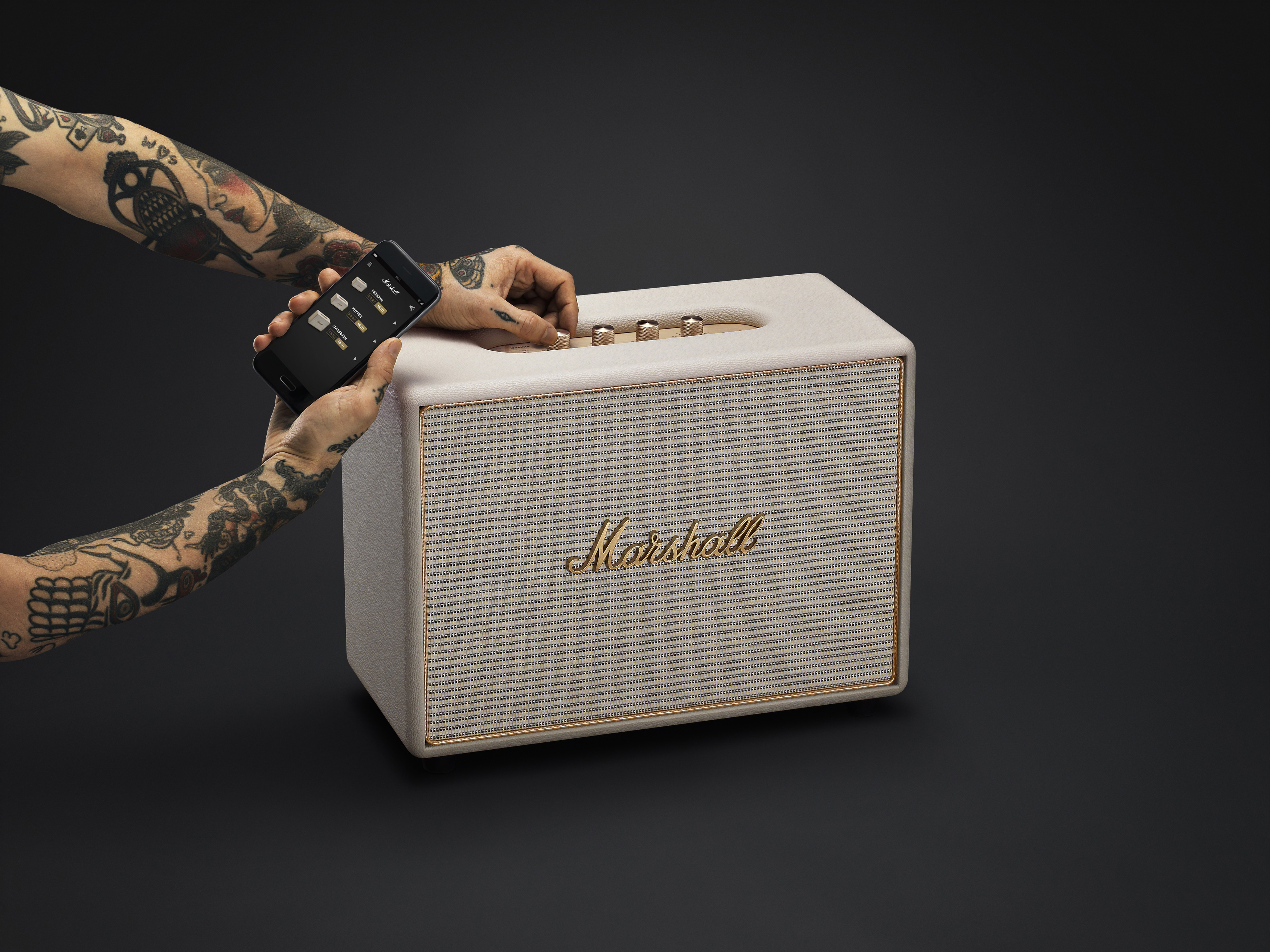 MARSHALL Woburn Wifi Lautsprecher, Creme