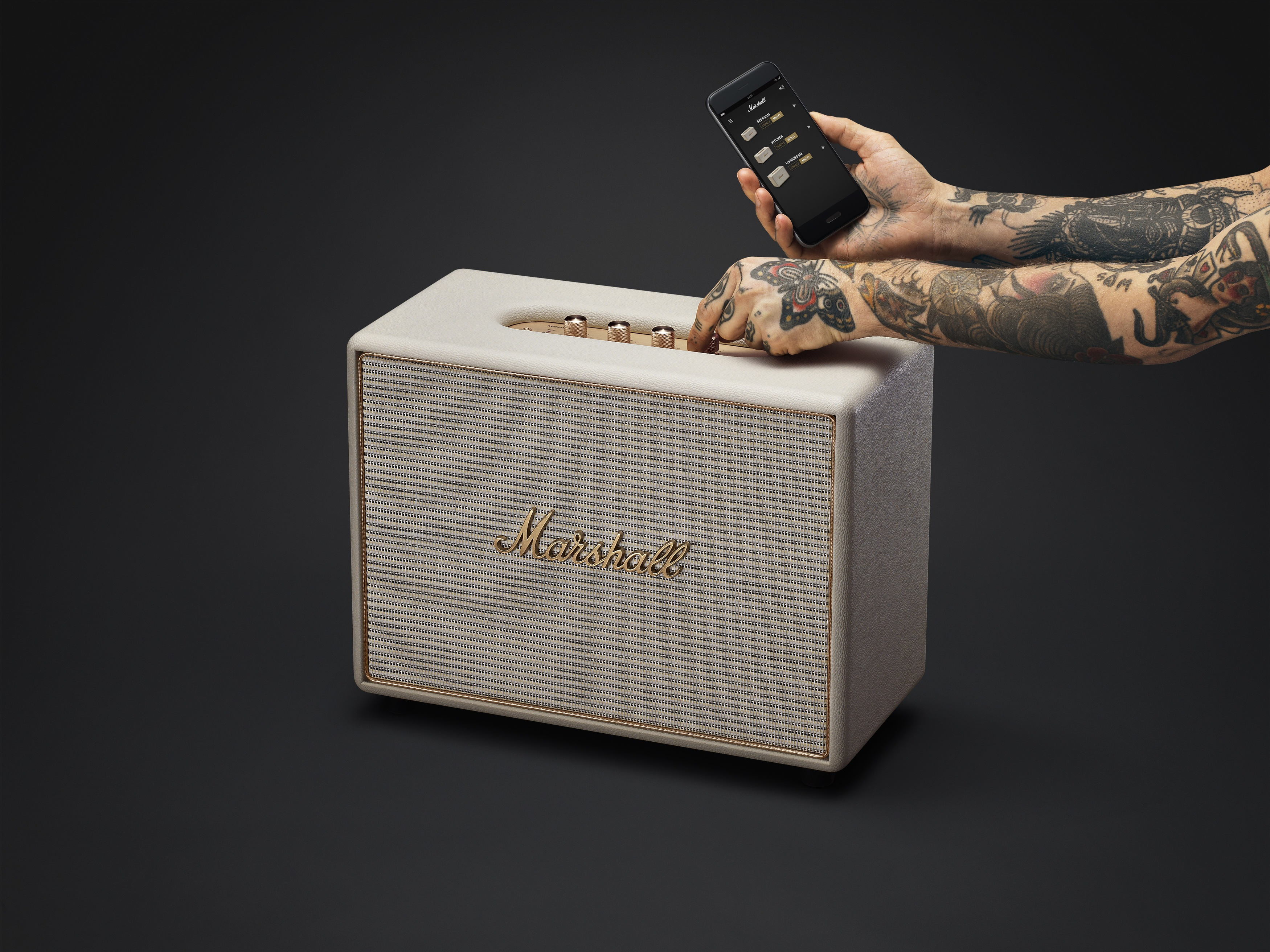 MARSHALL Woburn Wifi Lautsprecher, Creme