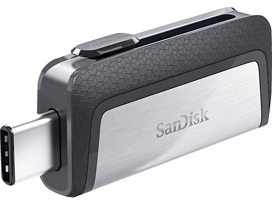SANDISK Ultra® Dual USB Type-C™ - USB-Stick  (32 GB, Schwarz/Silber)