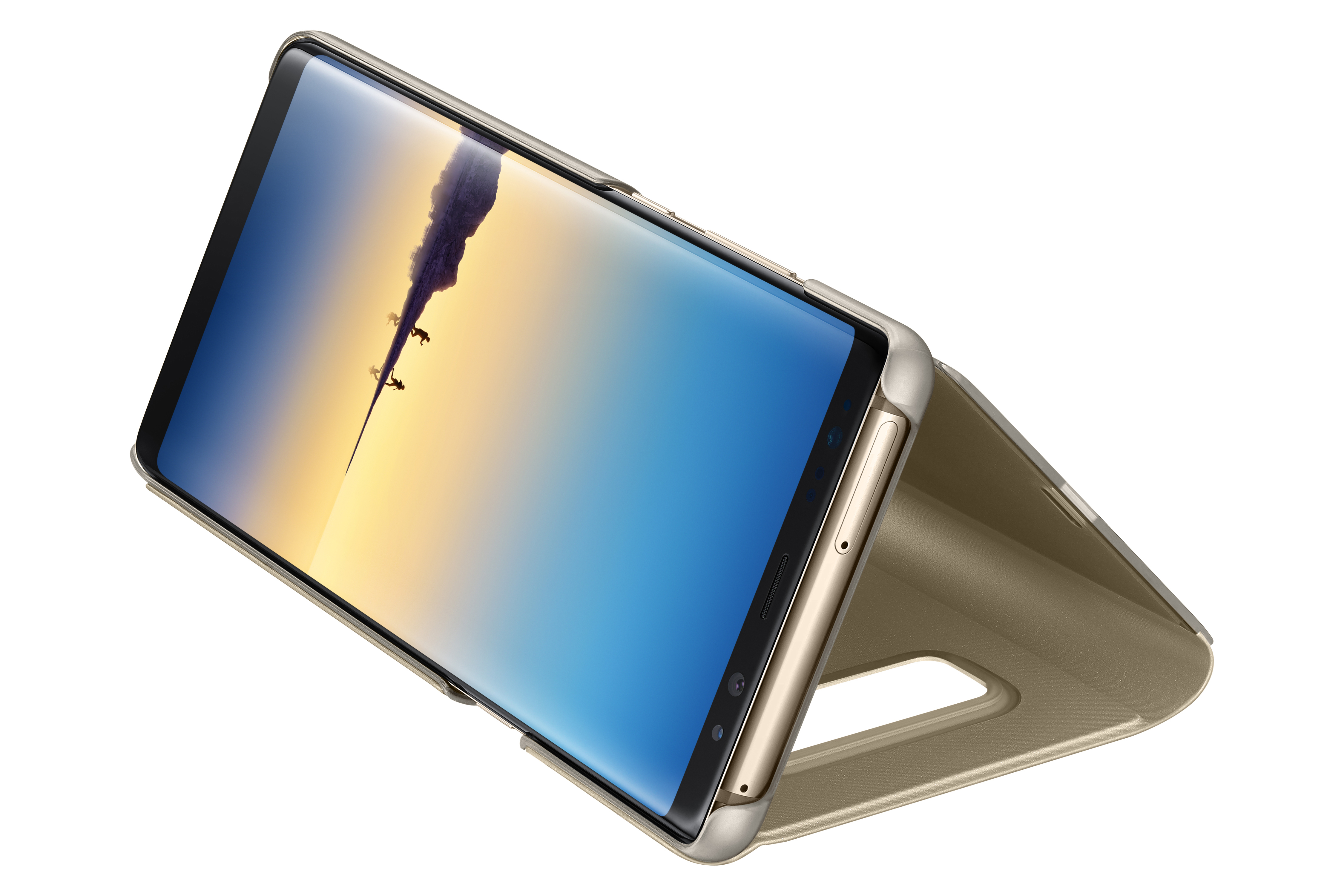 SAMSUNG Clear View Standing Cover EF-ZN950, Bookcover, Samsung, Galaxy Note 8, Gold