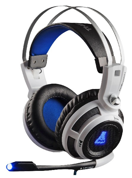 Auriculares gaming - G-Lab KORP200, Micrófono incorporado, Blanco