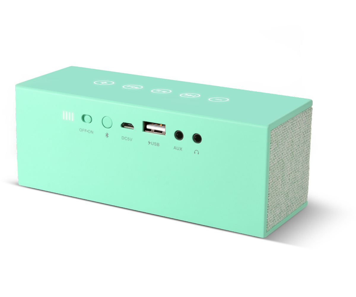 FRESH ‘N REBEL Rockbox Brick Fabriq Edition Bluetooth Lautsprecher, Türkis