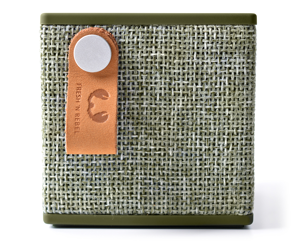 FRESH ‘N REBEL Rockbox Cube Fabriq Edition Bluetooth Lautsprecher, Grün