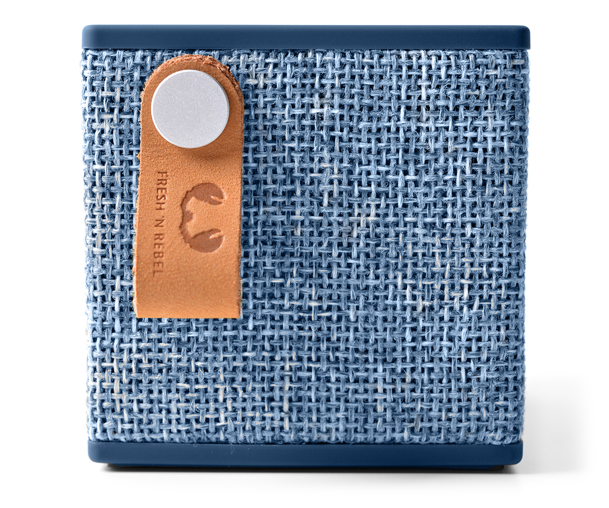 FRESH ‘N REBEL Rockbox Cube Fabriq Edition Bluetooth Lautsprecher, Blau