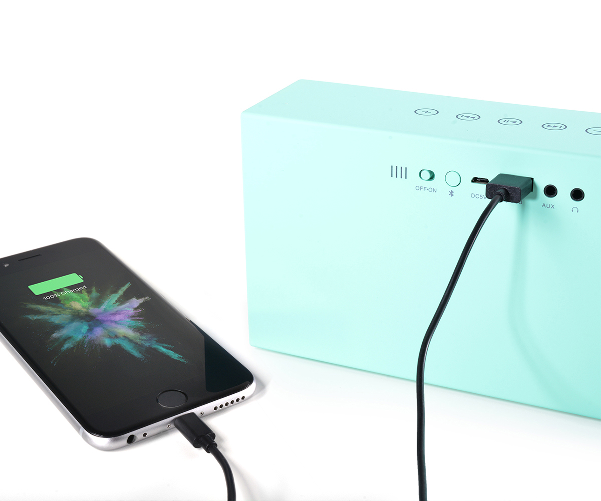 FRESH ‘N REBEL Rockbox Chunk Fabriq Edition Bluetooth Lautsprecher, Mintgrün