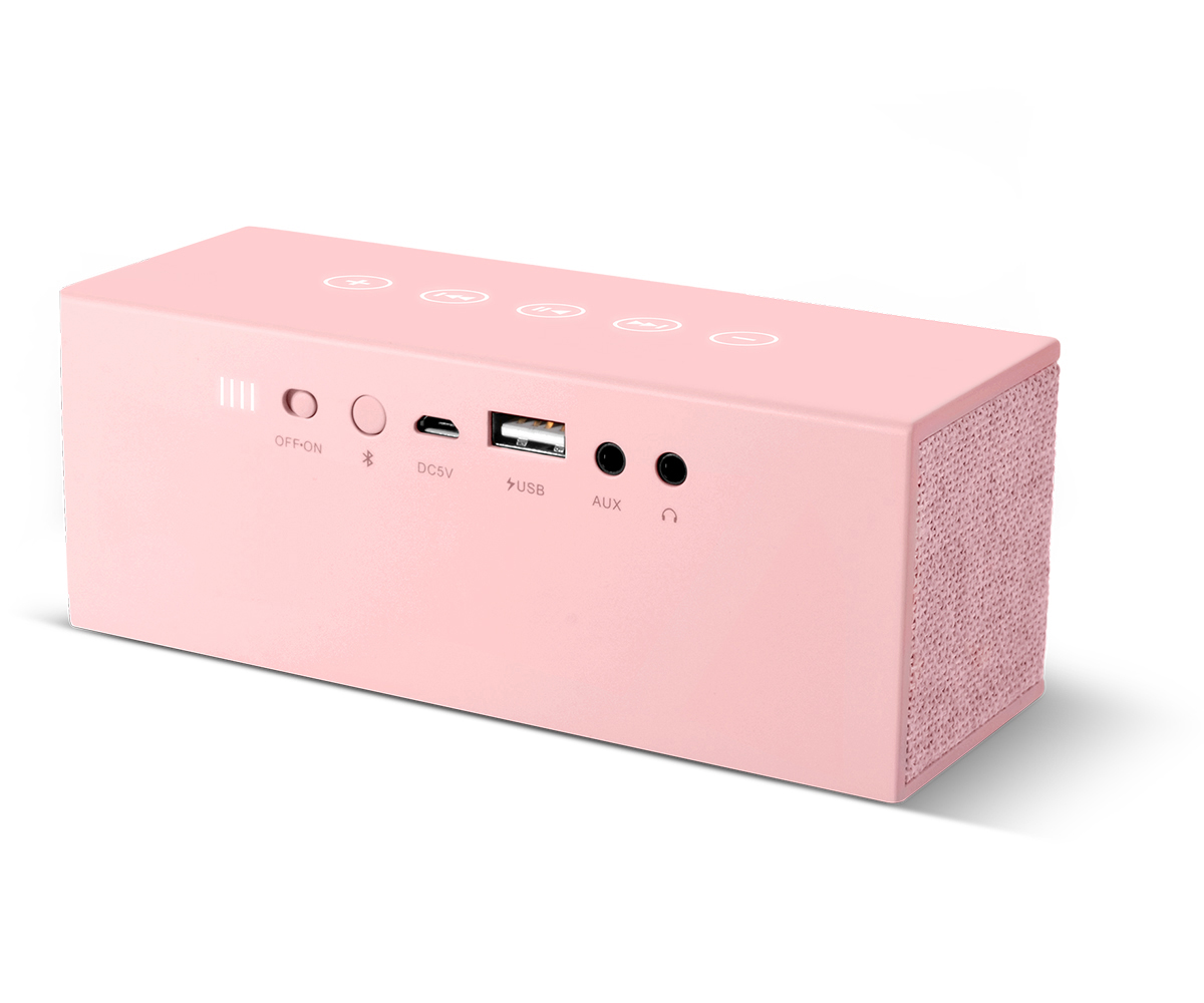 FRESH ‘N REBEL Rockbox Brick Fabriq Edition Bluetooth Lautsprecher, Rosé