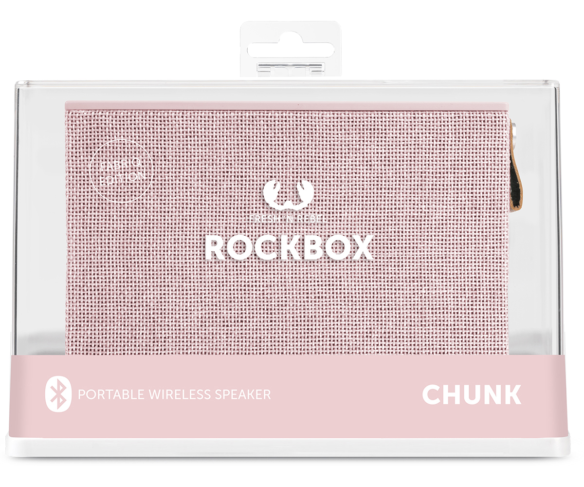 FRESH ‘N REBEL Rockbox Chunk Fabriq Edition Bluetooth Lautsprecher, Rosé