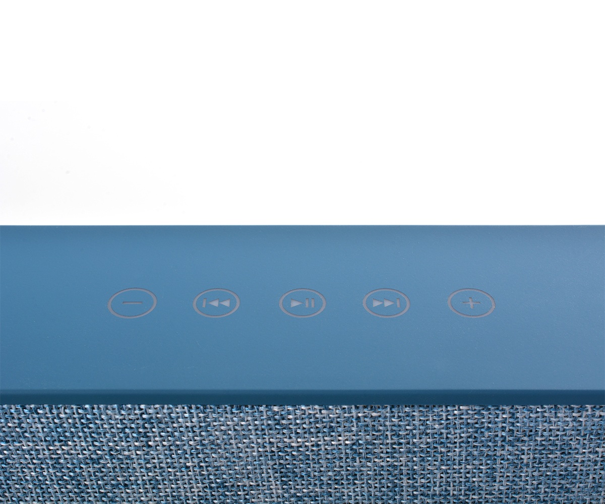FRESH ‘N REBEL Rockbox Brick Fabriq Edition Bluetooth Lautsprecher, Blau